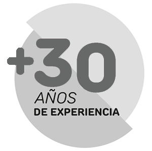 sello + 30 años de experiencia
